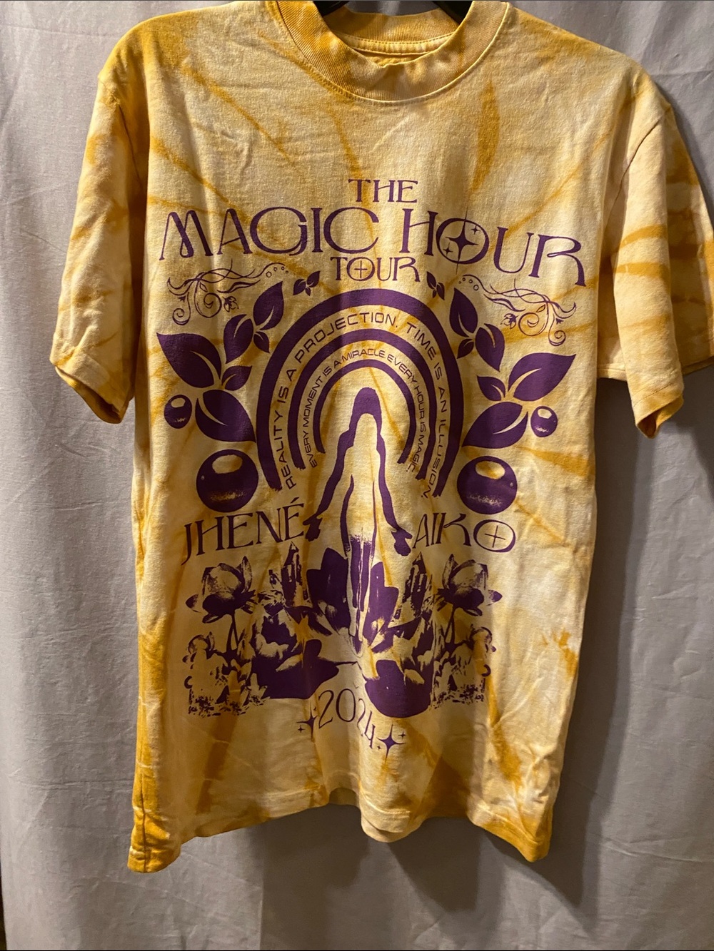 Yellow Tie-Dye 'The Magic Hour' Graphic Tee